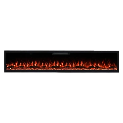 Aflamo Elite 213,3 cm schwarze wandmontierte Elektrokamin
